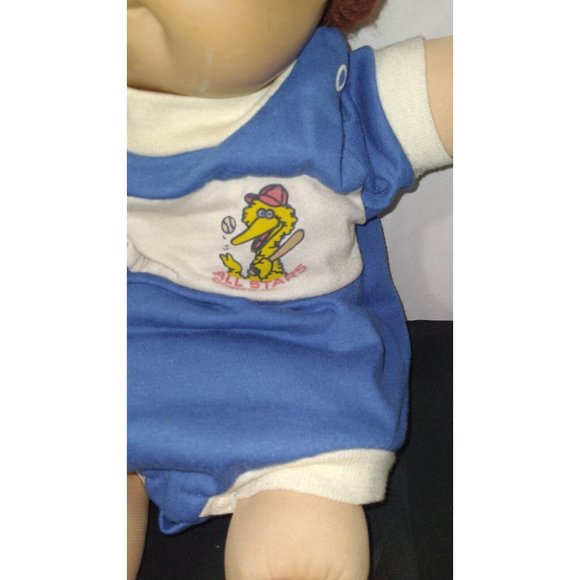 Vintage 1985 Cabbage Patch Boy Doll Brown Eyes Brown Curly Hair - Picture 3 of 8